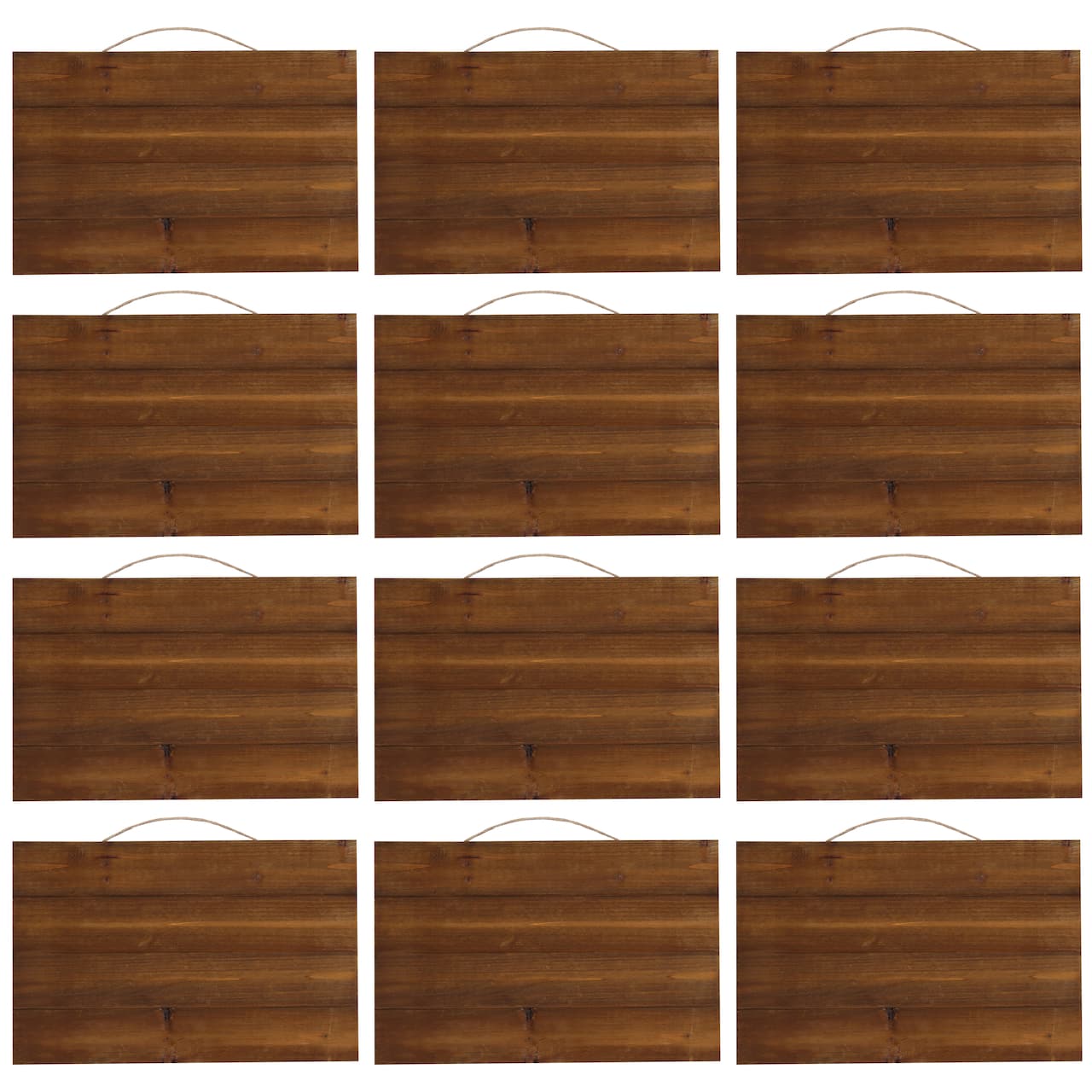 12 Pack: 17" x 11" Wood Pallet Plaque by Make Market®